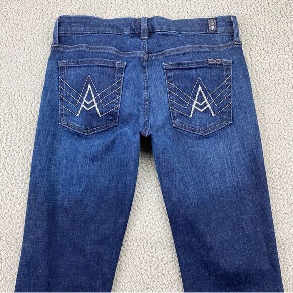7 For All Mankind Women's 'A' Pocket Bootcut Stretch Jeans | Size: 28 - Picture 5 of 15